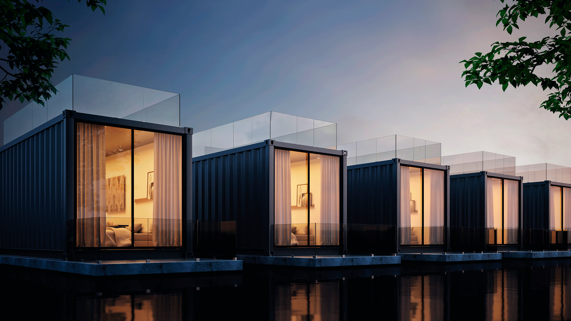 Modern Houses and Hotels 